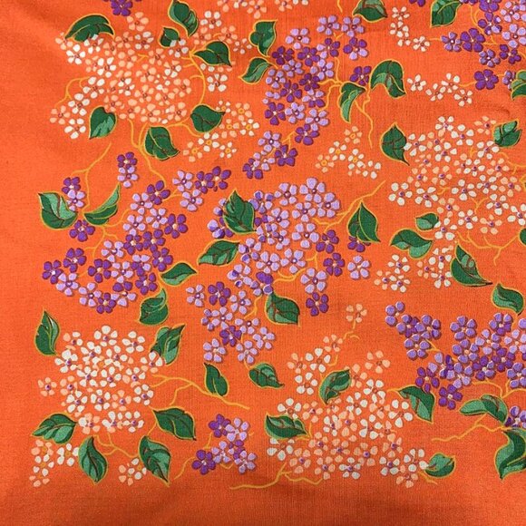 VINTAGE LOUIS FERARD Butterfly Floral XL Silk Scarf - Picture 7 of 9